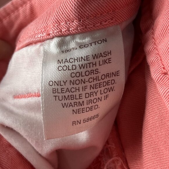 Halogen Denim Mini Skirt Women’s Size 6 Pink Coral Cotton Casual Y2K Summer Chic - Picture 6 of 7